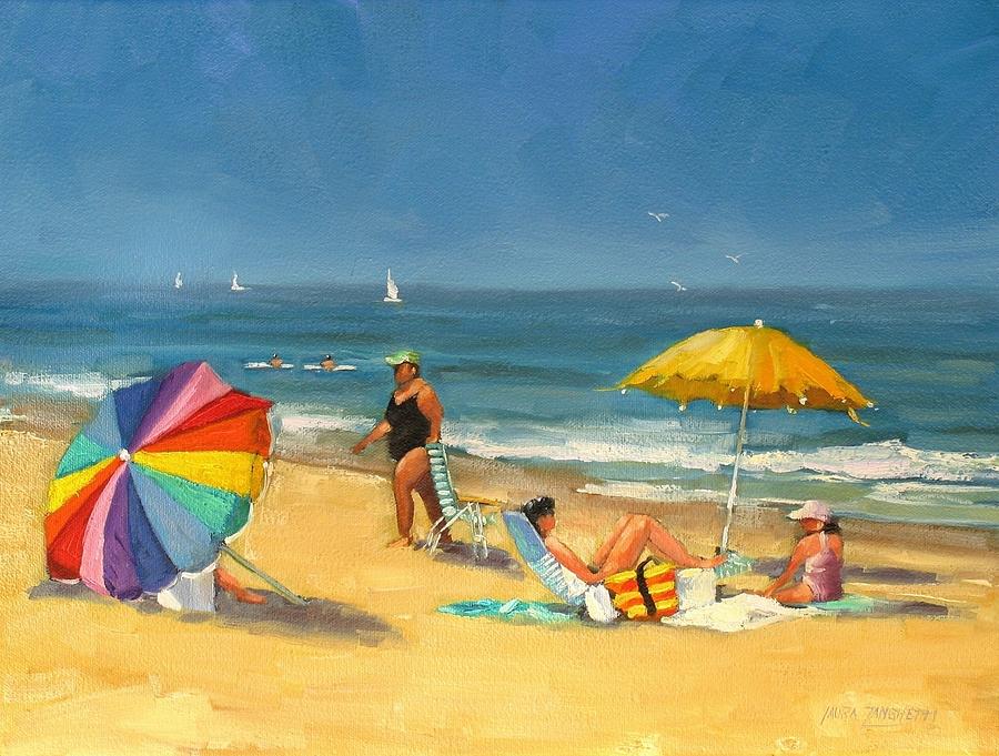 900x681 Woman On Beach Paintings Fine Art America - Woman On Beach Painting
