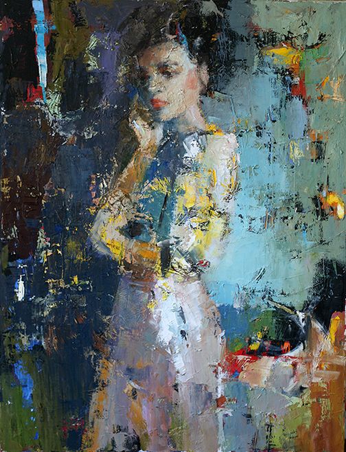 504x658 20 Complete Abstract Paintings Of Women - Woman Painting Abstract