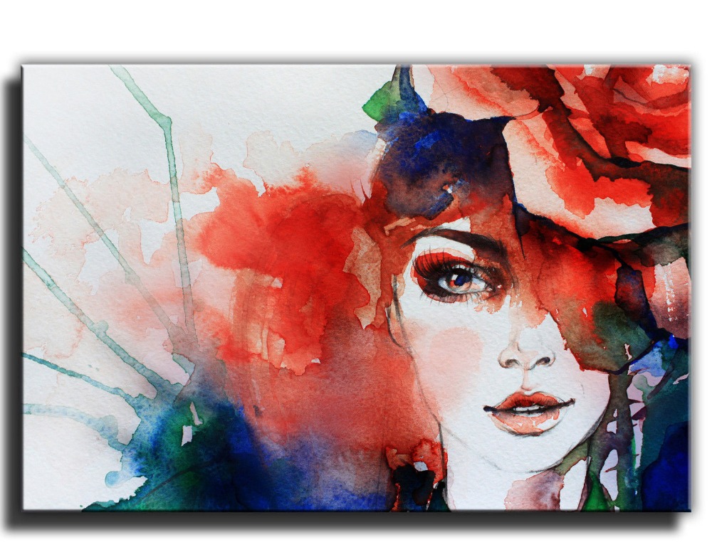 1000x762 Abstract Woman Single Painting - Woman Painting Abstract