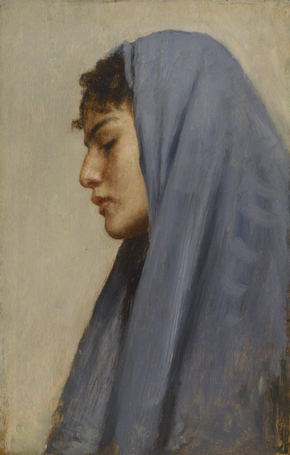575x903 Profile Head Of A Young Woman The Walters Art Museum Works Of Art - Woman Profile Painting