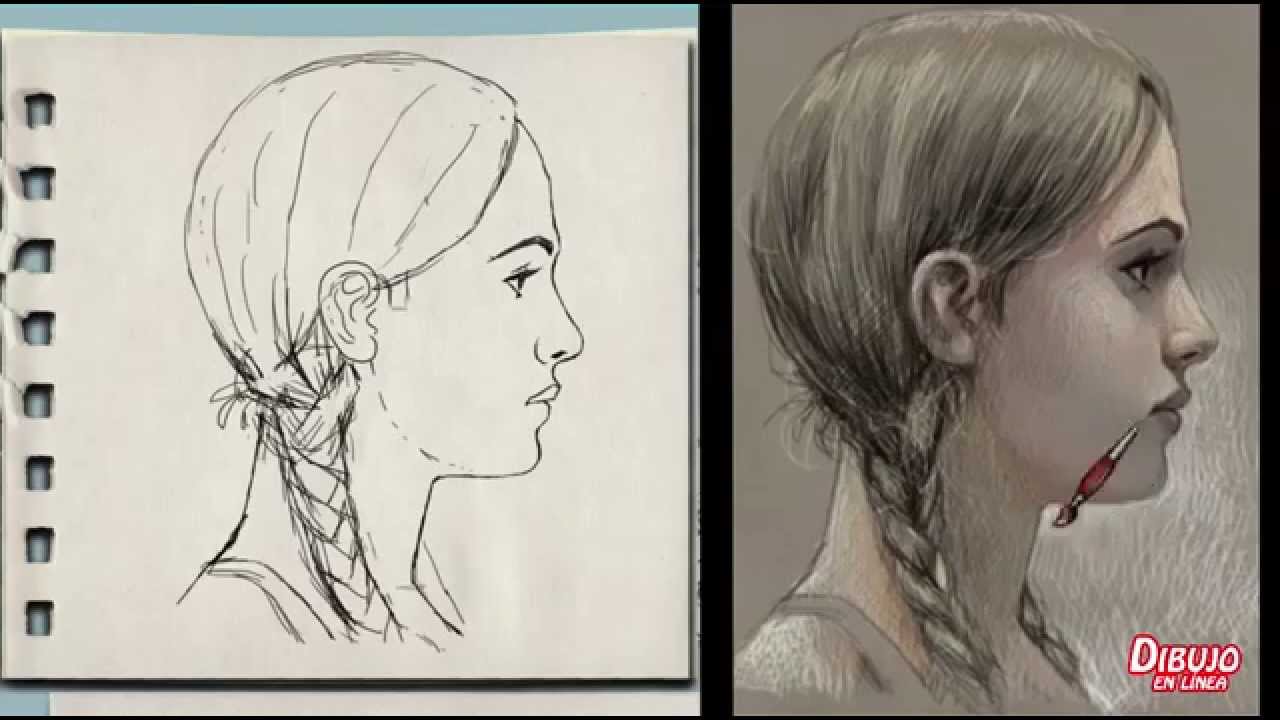 1280x720 Profile Of The Woman Speed Painting - Woman Profile Painting