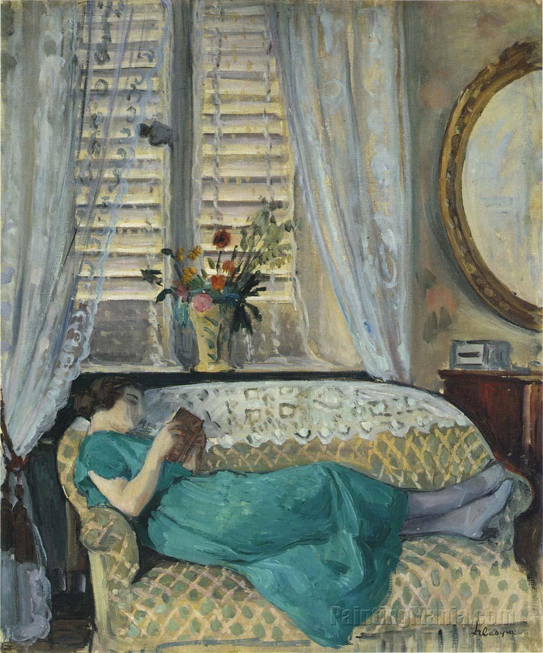 1068x1285 A Woman Reading - Woman Reading Painting