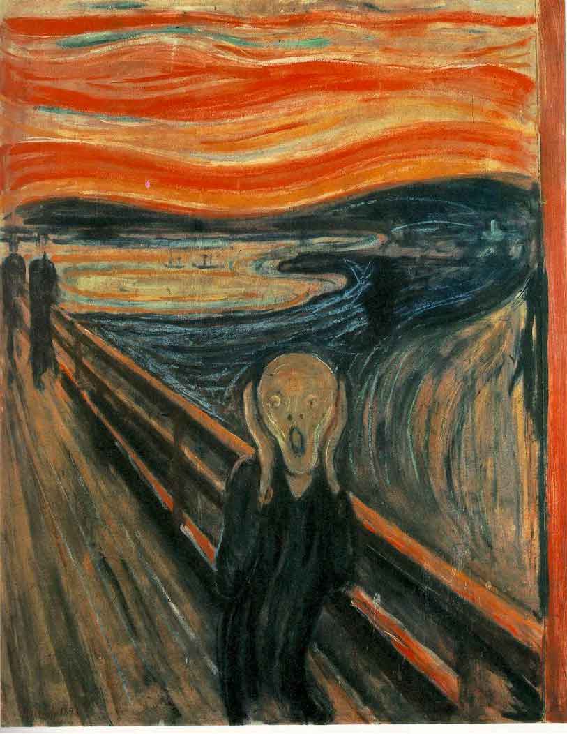 813x1052 Meaning Of The Scream (1893) Painting By Edvard Munch Art Analysis - Woman Shouting Painting