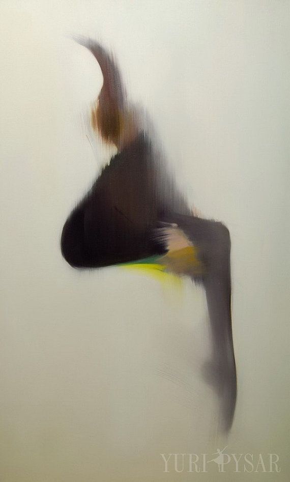 570x947 Modern Art Print - Woman Silhouette Painting