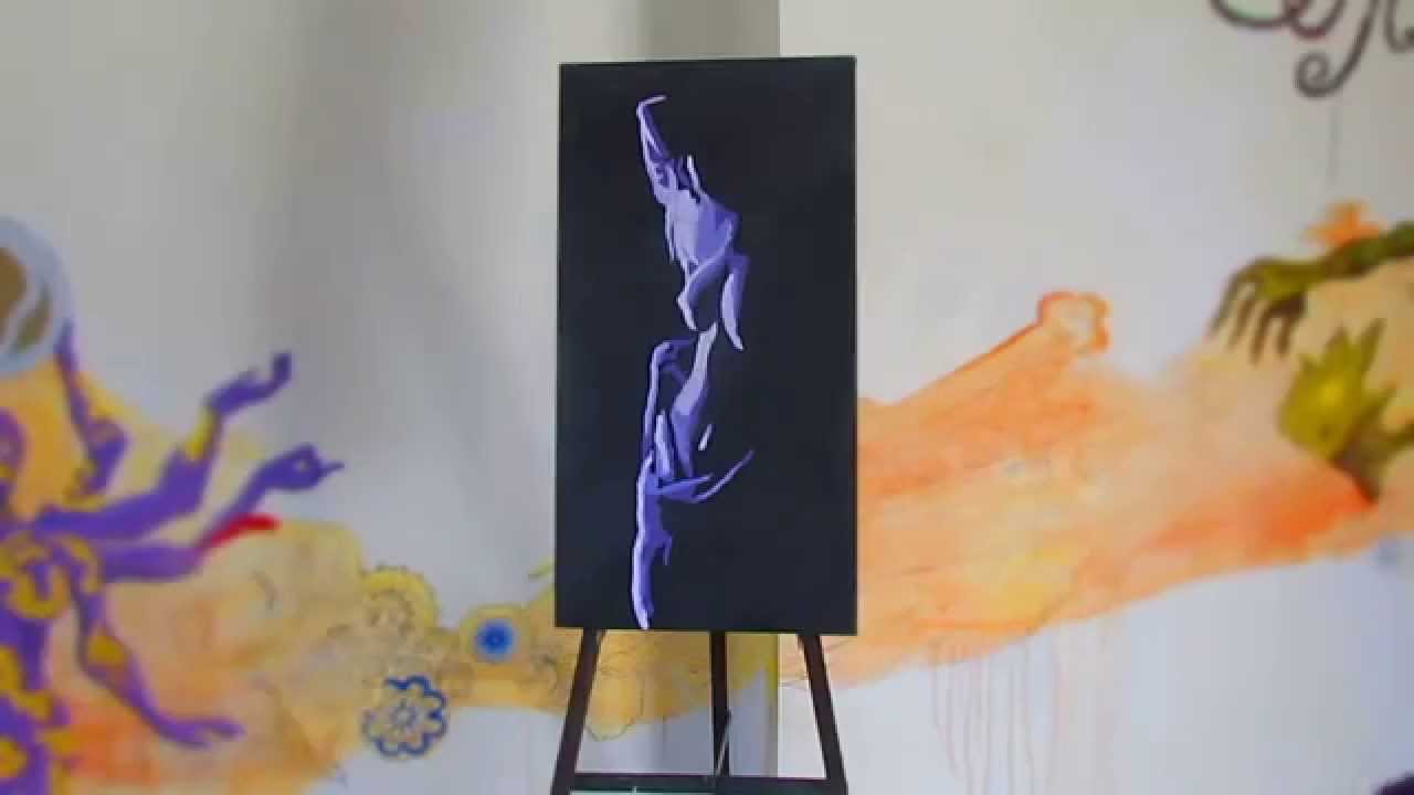 1280x720 Silhouette Painting - Woman Silhouette Painting