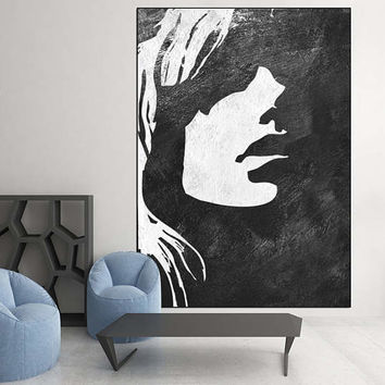 354x354 Best Abstract Silhouette Paintings Products On Wanelo - Woman Silhouette Painting