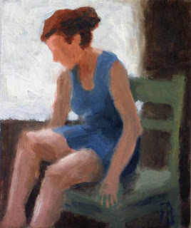 Woman Sitting In Chair Painting