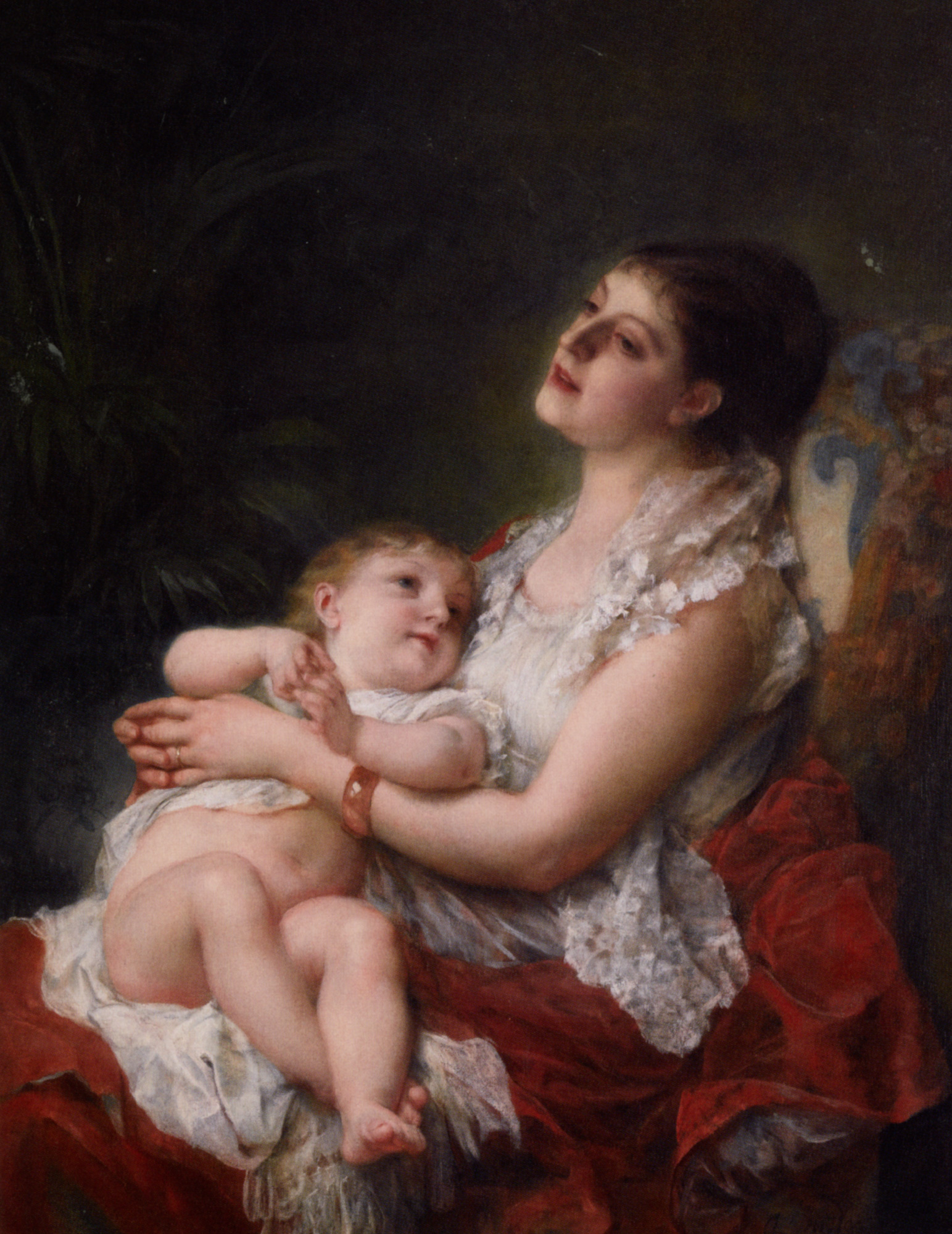 1543x2000 Pictures Painting Of Woman And Child, - Woman With Child Painting