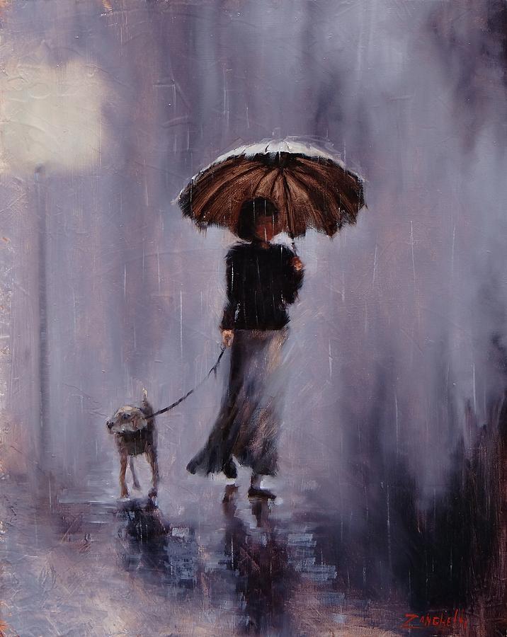 716x900 Woman With Umbrella Paintings Fine Art America - Woman With Umbrella Painting