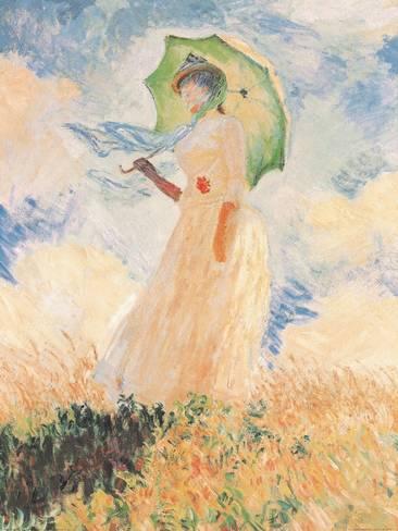 366x488 Woman With Umbrella Posters By Claude Monet - Woman With Umbrella Painting