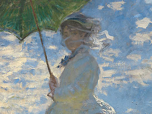 520x390 Right As Rain Head For Art - Woman With Umbrella Painting Monet
