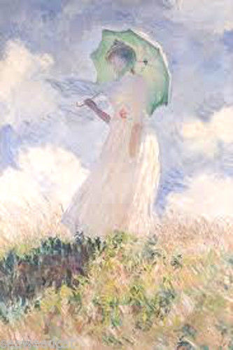 333x500 Sketch Of Woman Amp Umbrella By Claude Monet - Woman With Umbrella Painting Monet