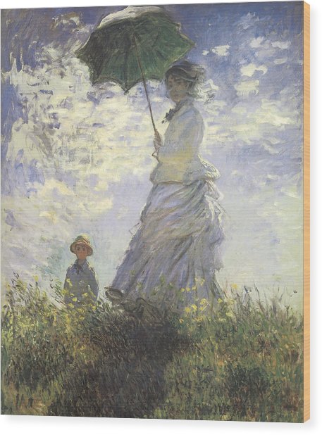 457x618 Woman With A Parasol Painting By Claude Monet - Woman With Umbrella Painting Monet