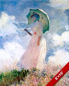 240x300 Claude Monet Beautiful Young Woman Amp Umbrella Painting Art Real - Woman With Umbrella Painting Monet