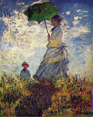 319x400 Claude Monet Most Important Art Theartstory - Woman With Umbrella Painting Monet