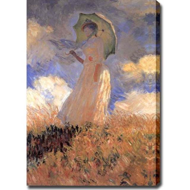 640x640 Claude Monet Woman With Umbrella Oil On Canvas Art Ebay - Woman With Umbrella Painting Monet