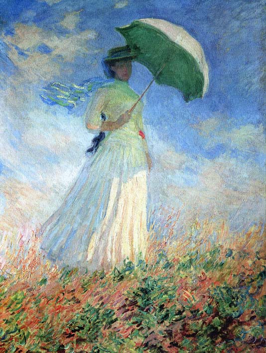 Woman With Umbrella Painting Monet at PaintingValley.com | Explore ...