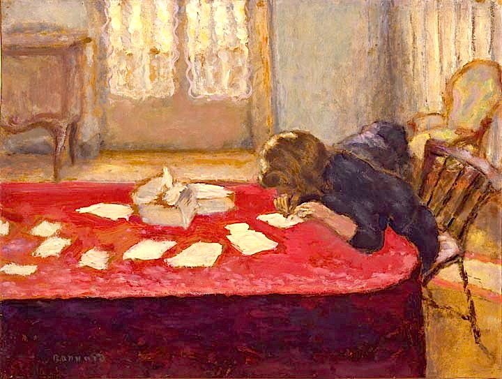 720x543 Artwork By Pierre Bonnard - Woman Writing Painting