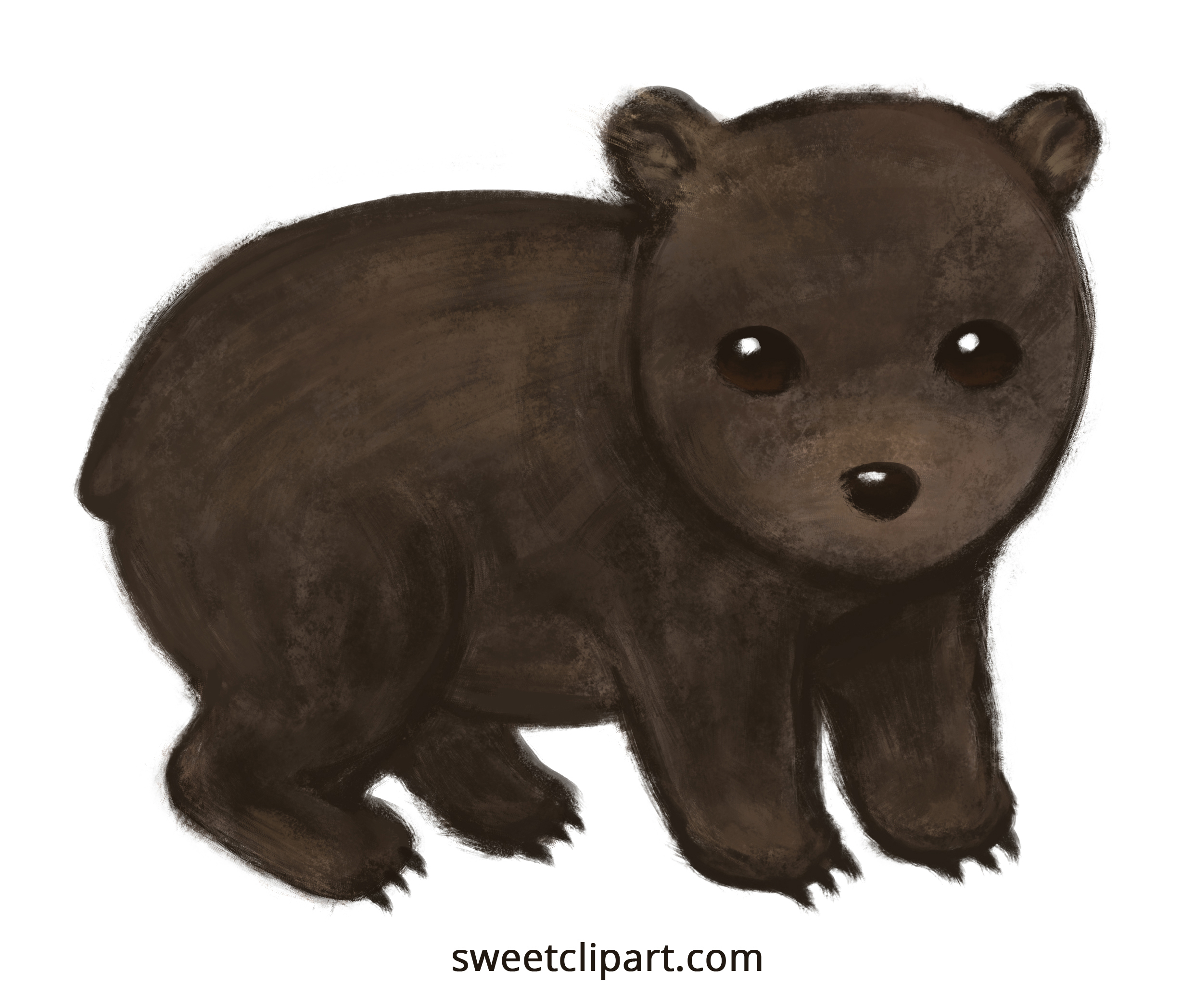 2484x2096 Cute Wombat Clipart Illustration - Wombat Painting