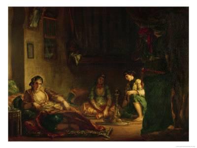 400x300 The Women Of Algiers In Their Harem, 1847 49 Giclee Print By - Women Of Algiers Painting
