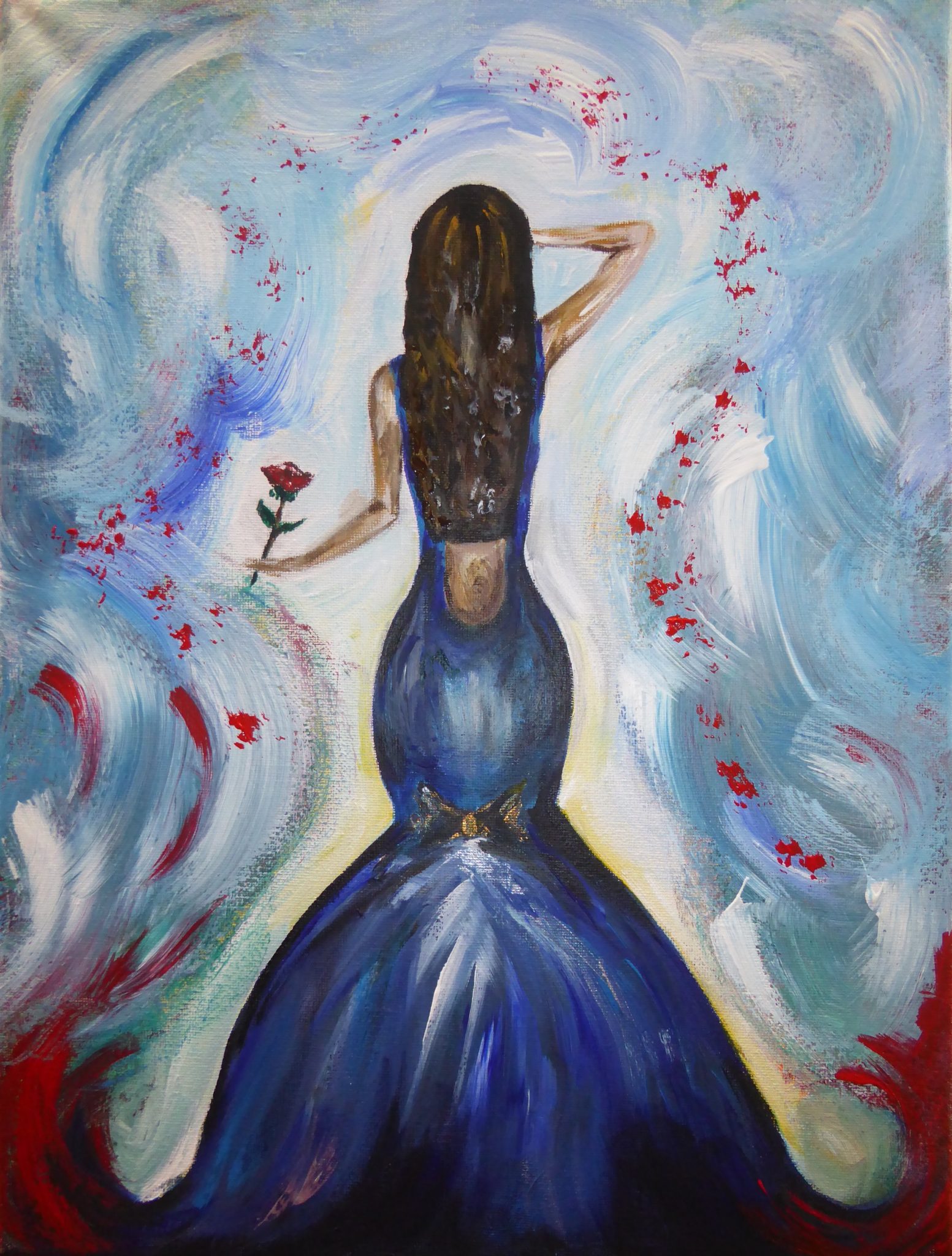 1553x2048 Life Got Creative Beautiful Acrylic Paintings Of Women - Women Painting
