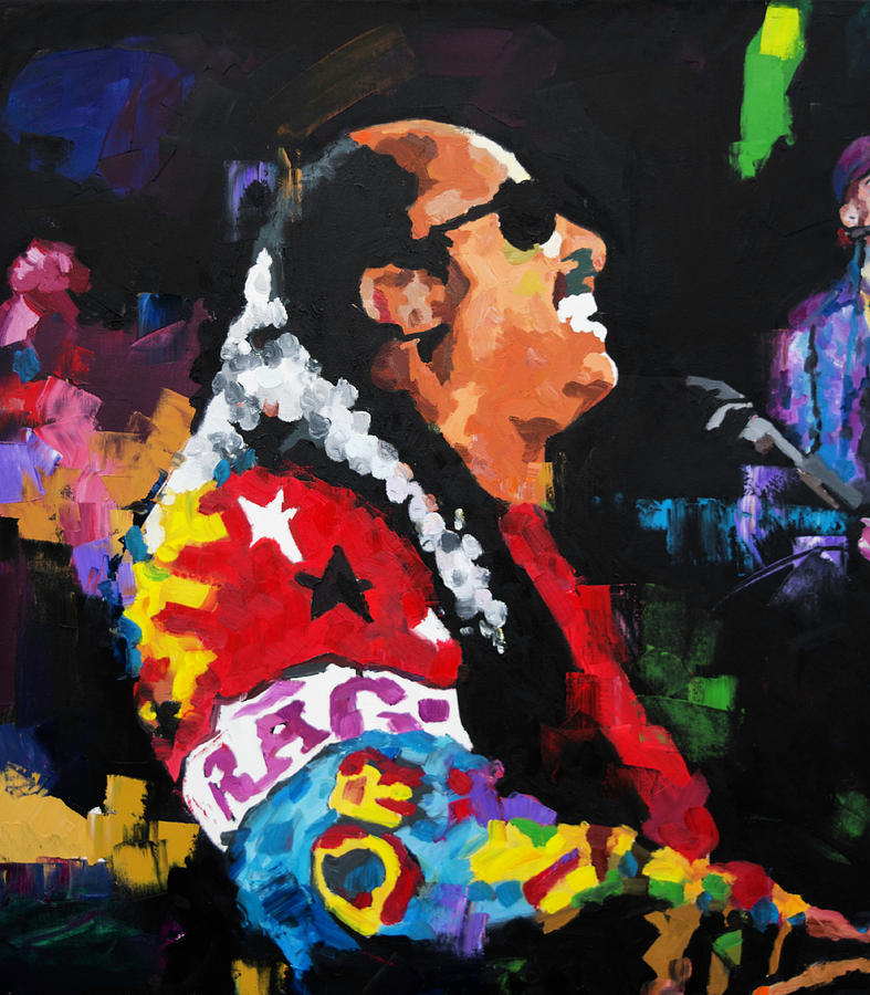787x900 Stevie Wonder Live Painting By Richard Day - Wonder Painting