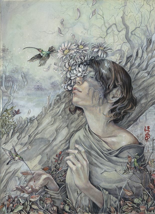 619x855 Art Of Hope Doe Mindful Wonder - Wonder Painting