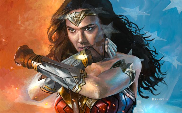 770x480 Saatchi Art Wonder Woman Painting By Bryan Snuffer - Wonder Woman Painting