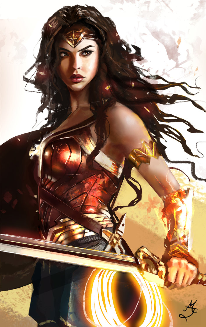 708x1127 Wonder Woman 2017 [Digital Painting] By Majdish - Wonder Woman Painting