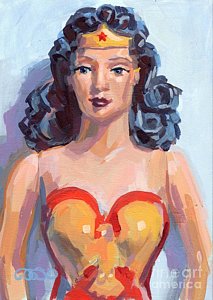 213x300 Wonder Woman Paintings Fine Art America - Wonder Woman Painting