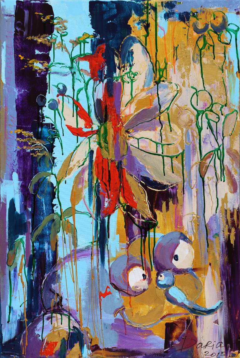 770x1149 Saatchi Art Alice In Wonderland Painting By Daria Bagrintseva - Wonderland Painting