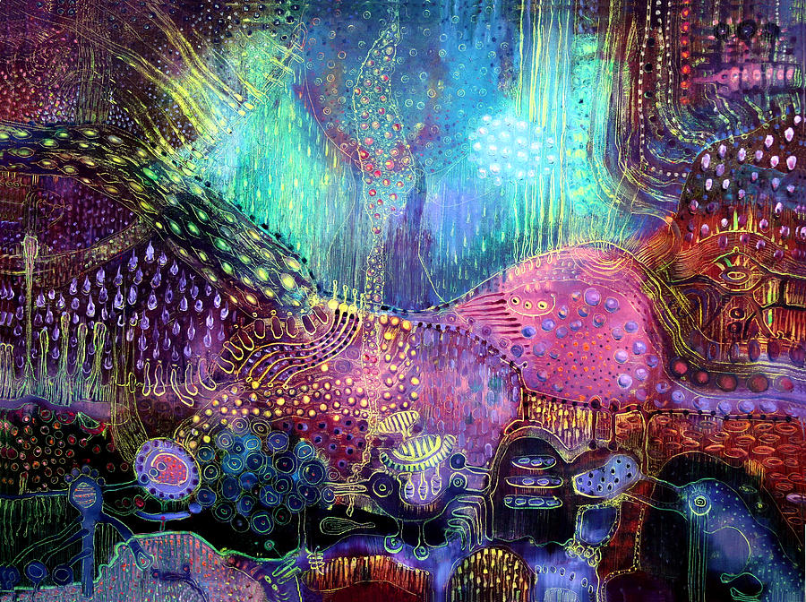 900x672 Wonderland Painting By Lolita Bronzini - Wonderland Painting