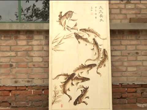 480x360 Elderly Artist Makes Wood Burning Replica Of Famous Painting - Wood Burning And Painting