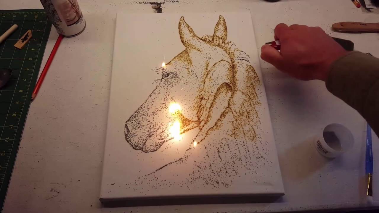 1280x720 Looking Back - Wood Burning And Painting