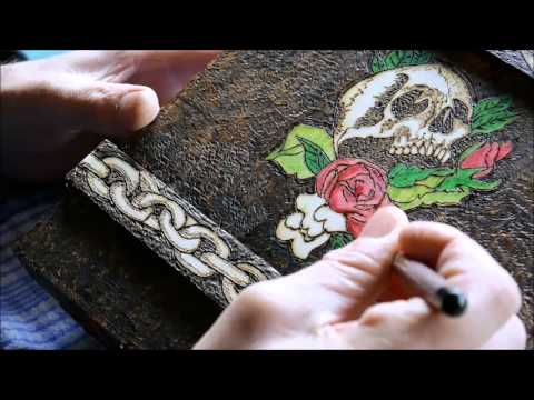 480x360 Video 4. Wood Burning. Painting And Finishing The Project. - Wood Burning And Painting