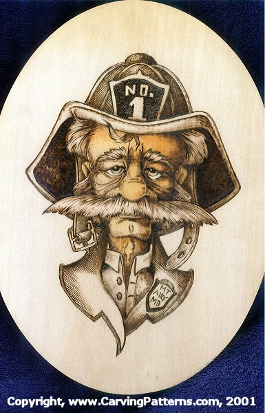 385x600 Watercolor Painting Wood Buring And Wood Carving By L S Irish - Wood Burning And Painting