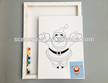 350x269 Diy Blank Canvas With Different Pictures For Children Painting - Wood Canvas Painting