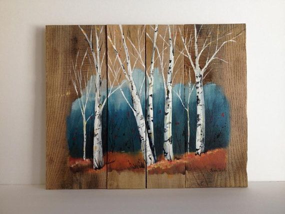 570x428 Pallet Painting, Distressed Wood Art, Pallet Art - Wood Painting