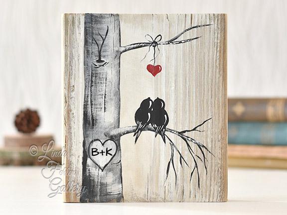 576x432 Rustic Wood Sign With Fall Colors - Wood Painting