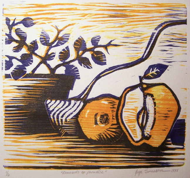 648x605 Jorge Luis Somarriba Blog Reflections And Images Of My Life As - Woodcut Painting