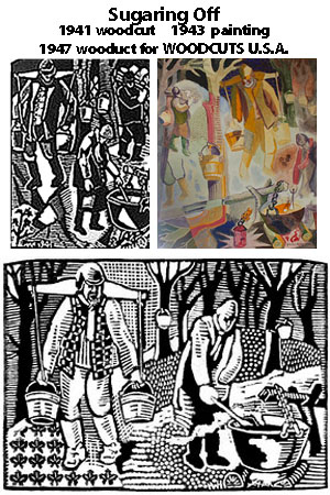 300x450 The Art Of Woodcutting - Woodcut Painting