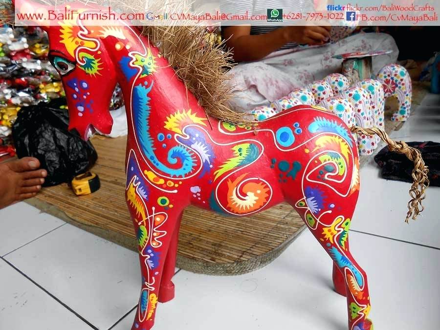 900x675 Golden Horse Painting Wood Print By Desire On Old Evanwong - Wooden Horse Painting