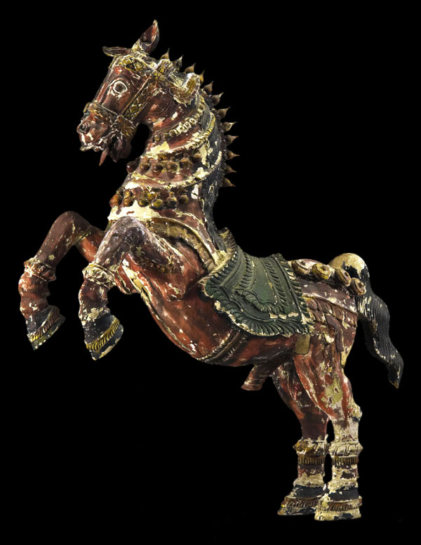 600x776 John Corigliano Art - Wooden Horse Painting