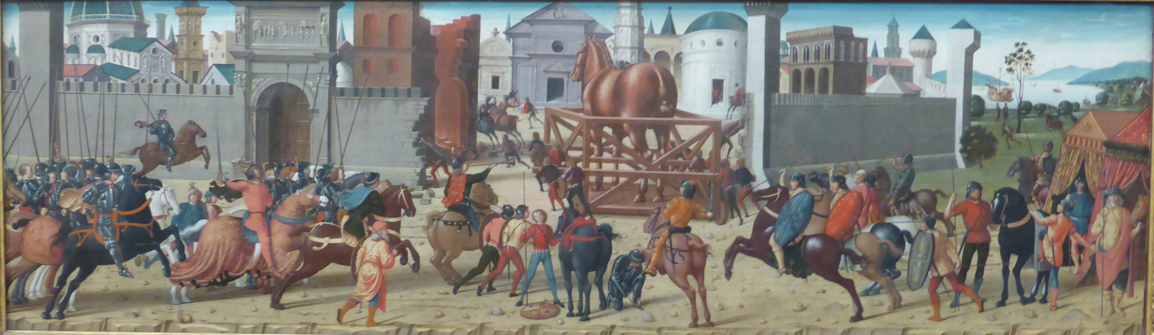 4675x1358 My Museum Favourite The Siege Of Troy It's All Greek To Me - Wooden Horse Painting