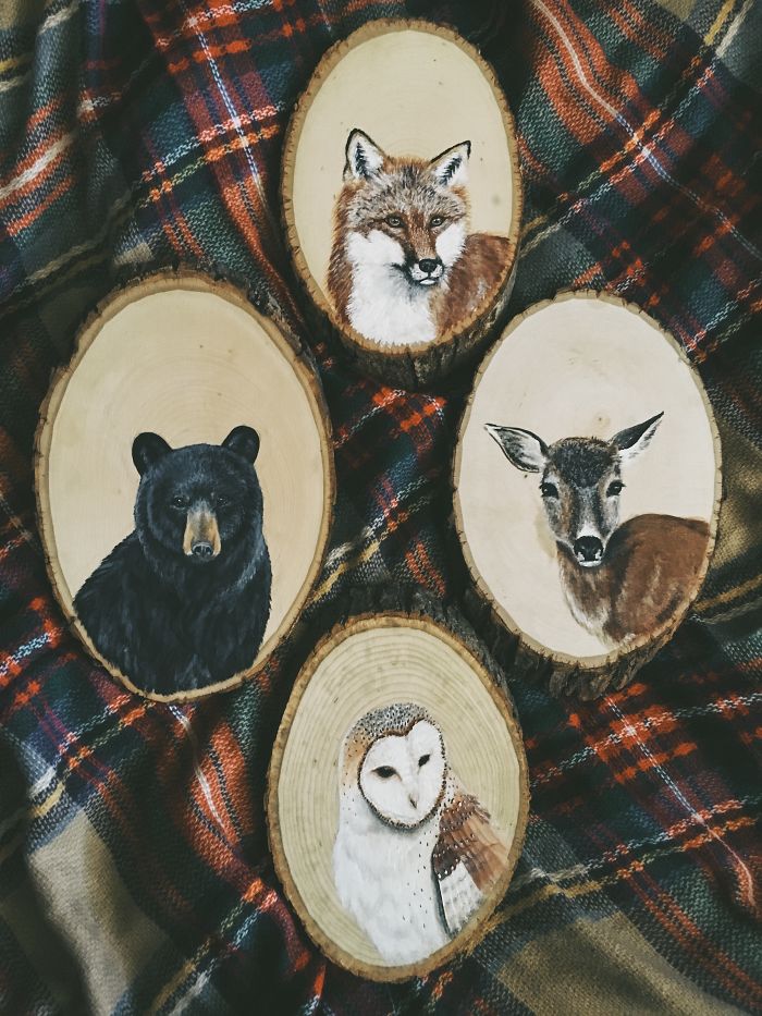 700x933 Moving To A Tropical Island Made Me Miss Woodland Animals So I - Woodland Animal Painting