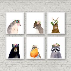 Woodland Animal Painting at PaintingValley.com | Explore collection of ...