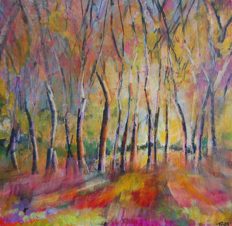 800x780 Sold Autumn - Woodland Painting
