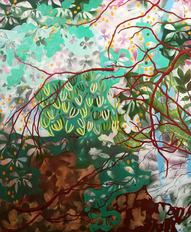 770x933 Saatchi Art Woodland Painting By Amanda Thompson - Woodland Painting