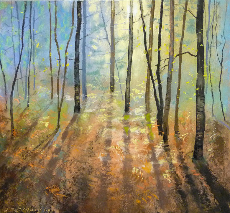 780x723 Woodland Light Painting By James Martin - Woodland Painting