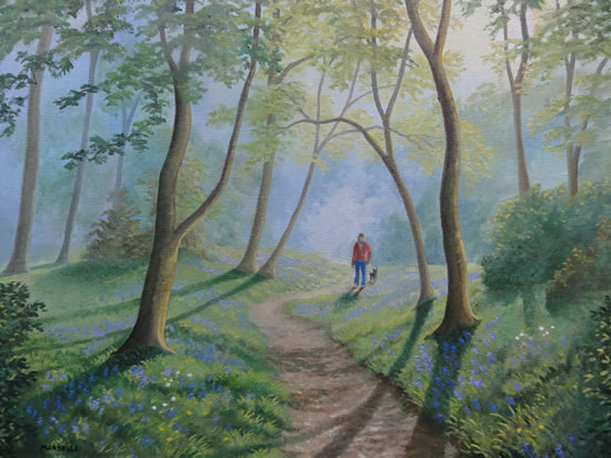 550x413 Woodland Walk - Woodland Painting